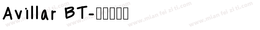 Avillar BT字体转换